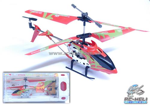 MK-33012rg Model King Micro 3CH Helicopter Вертолёт 3-к микро и/к (red-green)